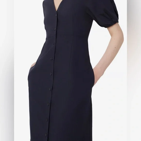 FRANK AND OAK The Puff Sleeve Dress size medium - Picture 2 of 10